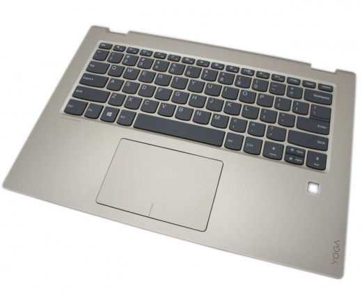 Palmrest Lenovo Yoga 520-14ISK. Carcasa Superioara Lenovo Yoga 520-14ISK Auriu cu tastatura si touchpad inclus