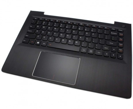 Tastatura Lenovo IdeaPad 500-14ISK Neagra cu Palmrest negru iluminata backlit. Keyboard Lenovo IdeaPad 500-14ISK Neagra cu Palmrest negru. Tastaturi laptop Lenovo IdeaPad 500-14ISK Neagra cu Palmrest negru. Tastatura notebook Lenovo IdeaPad 500-14ISK Neagra cu Palmrest negru