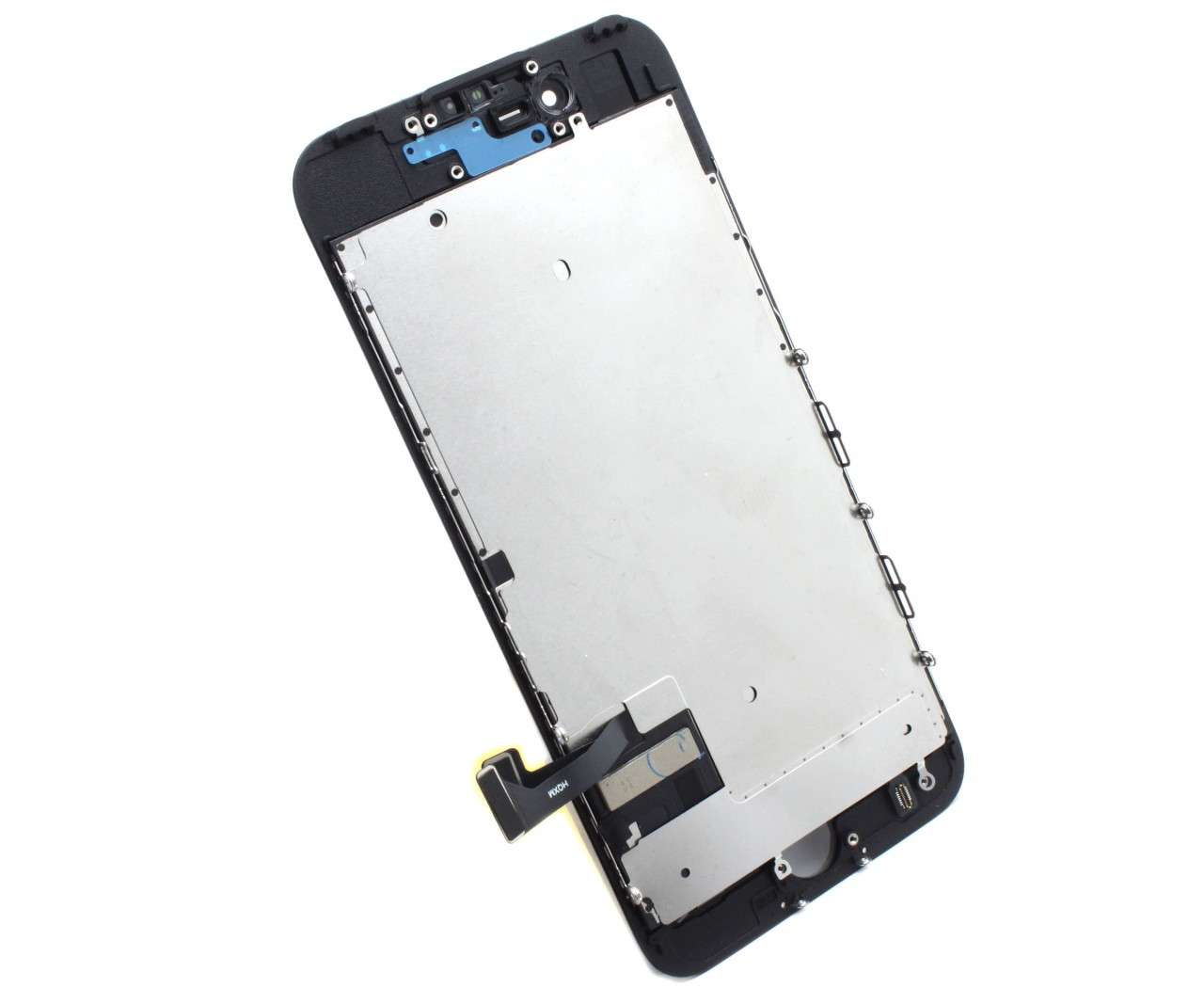 Display iPhone 7 LCD Negru Complet Cu Tablita Metalica Si Conector Amprenta (Negru) (Negru)