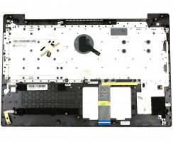 Tastatura Lenovo IdeaPad V330 15ISK Gri cu Palmrest Gri si Gaura Amprenta