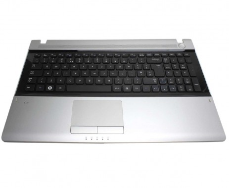 Tastatura Samsung  RV509 neagra cu Palmrest argintiu. Keyboard Samsung  RV509 neagra cu Palmrest argintiu. Tastaturi laptop Samsung  RV509 neagra cu Palmrest argintiu. Tastatura notebook Samsung  RV509 neagra cu Palmrest argintiu