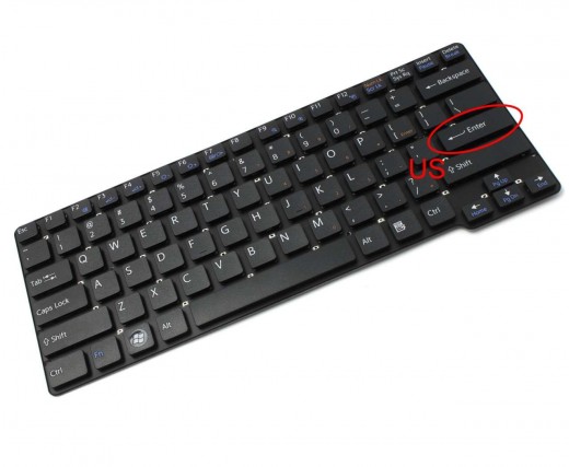 Tastatura Sony Vaio VPCW218JC P series neagra. Keyboard Sony Vaio VPCW218JC P series. Tastaturi laptop Sony Vaio VPCW218JC P series. Tastatura notebook Sony Vaio VPCW218JC P series