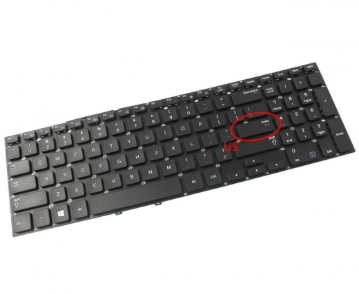 Tastatura Samsung  NP300E5E neagra. Keyboard Samsung  NP300E5E. Tastaturi laptop Samsung  NP300E5E. Tastatura notebook Samsung  NP300E5E