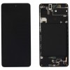 Ansamblu Display LCD + Touchscreen Samsung Galaxy A71 A715 Display Original Service Pack Negru Black Negru . Ecran + Digitizer Samsung Galaxy A71 A715 Display Original Service Pack Negru Black