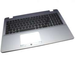 Tastatura Asus R542UR Neagra cu Palmrest Argintiu. Keyboard Asus R542UR Neagra cu Palmrest Argintiu. Tastaturi laptop Asus R542UR Neagra cu Palmrest Argintiu. Tastatura notebook Asus R542UR Neagra cu Palmrest Argintiu
