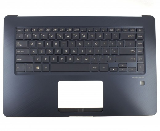 Tastatura Asus Zenbook Pro UX550GD Neagra cu Palmrest Albastru Inchis iluminata backlit. Keyboard Asus Zenbook Pro UX550GD Neagra cu Palmrest Albastru Inchis. Tastaturi laptop Asus Zenbook Pro UX550GD Neagra cu Palmrest Albastru Inchis. Tastatura notebook Asus Zenbook Pro UX550GD Neagra cu Palmrest Albastru Inchis