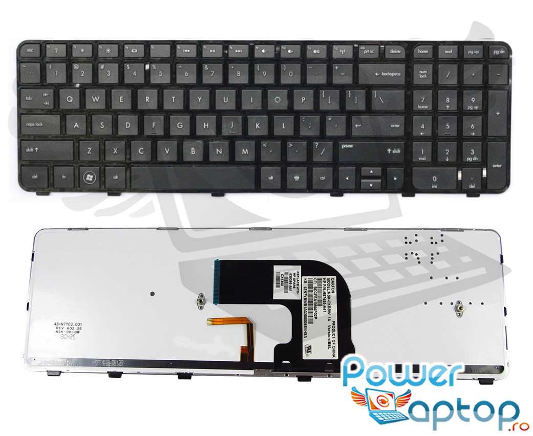 Tastatura HP Pavilion dv6 7000 CTO iluminata backlit 7000