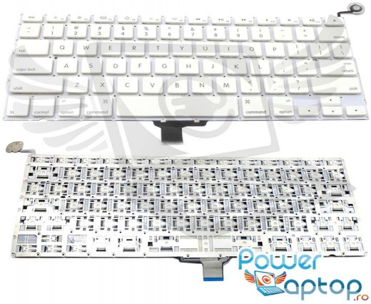 Tastatura Apple MacBook A1342 2010 Alba. Keyboard Apple MacBook A1342 2010. Tastaturi laptop Apple MacBook A1342 2010. Tastatura notebook Apple MacBook A1342 2010
