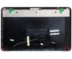 Capac Display BackCover Toshiba  H000038650 Carcasa Display Neagra cu 3 Suruburi Balamale