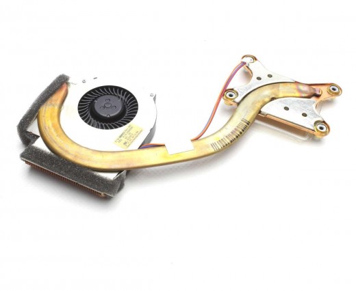 Cooler laptop IBM Lenovo ThinkPad T410 cu heatpipe. Ventilator procesor IBM Lenovo ThinkPad T410. Sistem racire laptop IBM Lenovo ThinkPad T410