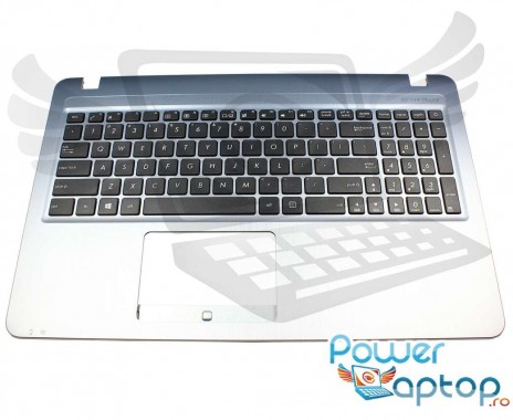 Tastatura Asus  F540SC neagra cu Palmrest gri. Keyboard Asus  F540SC neagra cu Palmrest gri. Tastaturi laptop Asus  F540SC neagra cu Palmrest gri. Tastatura notebook Asus  F540SC neagra cu Palmrest gri