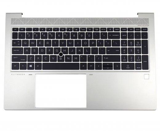 Tastatura HP EliteBook 855 G8 Neagra cu Palmrest Argintiu cu Orificiu de Amprenta fara TouchPad iluminata backlit. Keyboard HP EliteBook 855 G8 Neagra cu Palmrest Argintiu cu Orificiu de Amprenta fara TouchPad. Tastaturi laptop HP EliteBook 855 G8 Neagra cu Palmrest Argintiu cu Orificiu de Amprenta fara TouchPad. Tastatura notebook HP EliteBook 855 G8 Neagra cu Palmrest Argintiu cu Orificiu de Amprenta fara TouchPad