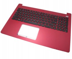 Tastatura Asus X502CA Neagra cu Palmrest Roz. Keyboard Asus X502CA Neagra cu Palmrest Roz. Tastaturi laptop Asus X502CA Neagra cu Palmrest Roz. Tastatura notebook Asus X502CA Neagra cu Palmrest Roz