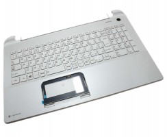 Palmrest Toshiba A0002967008FF12451W cu tastatura. Carcasa Superioara Toshiba A0002967008FF12451W Alb