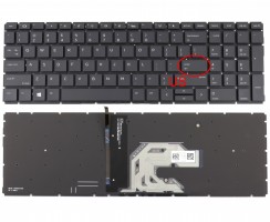 Tastatura HP ProBook 455R G6 iluminata. Keyboard HP ProBook 455R G6. Tastaturi laptop HP ProBook 455R G6. Tastatura notebook HP ProBook 455R G6