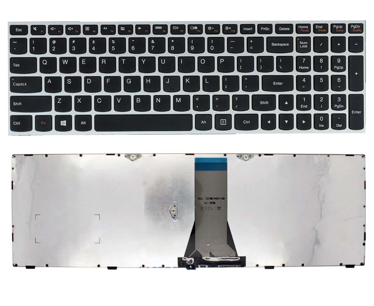 Tastatura Lenovo Z50 70 Rama Argintie Argintie imagine noua reconect.ro