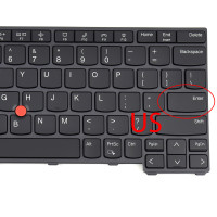 Tastatura Neagra Lenovo ThinkPad L13 Gen 5 iluminata layout US fara rama enter mic