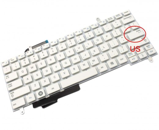 Tastatura Samsung  N220 alba. Keyboard Samsung  N220. Tastaturi laptop Samsung  N220. Tastatura notebook Samsung  N220