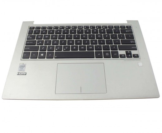 Tastatura Asus 0K05-000C000 neagra cu Palmrest argintiu si Touchpad. Keyboard Asus 0K05-000C000 neagra cu Palmrest argintiu  si Touchpad. Tastaturi laptop Asus 0K05-000C000 neagra cu Palmrest argintiu  si Touchpad. Tastatura notebook Asus 0K05-000C000 neagra cu Palmrest argintiu  si Touchpad
