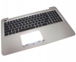 Tastatura Asus K556UA Neagra cu Palmrest Auriu. Keyboard Asus K556UA Neagra cu Palmrest Auriu. Tastaturi laptop Asus K556UA Neagra cu Palmrest Auriu. Tastatura notebook Asus K556UA Neagra cu Palmrest Auriu