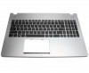 Tastatura Asus  33NJ8TCJN10 neagra cu Palmrest argintiu iluminata backlit. Keyboard Asus  33NJ8TCJN10 neagra cu Palmrest argintiu. Tastaturi laptop Asus  33NJ8TCJN10 neagra cu Palmrest argintiu. Tastatura notebook Asus  33NJ8TCJN10 neagra cu Palmrest argintiu