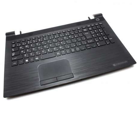 Tastatura Toshiba Satellite L50T-C neagra cu Palmrest Negru. Keyboard Toshiba Satellite L50T-C neagra cu Palmrest Negru. Tastaturi laptop Toshiba Satellite L50T-C neagra cu Palmrest Negru. Tastatura notebook Toshiba Satellite L50T-C neagra cu Palmrest Negru