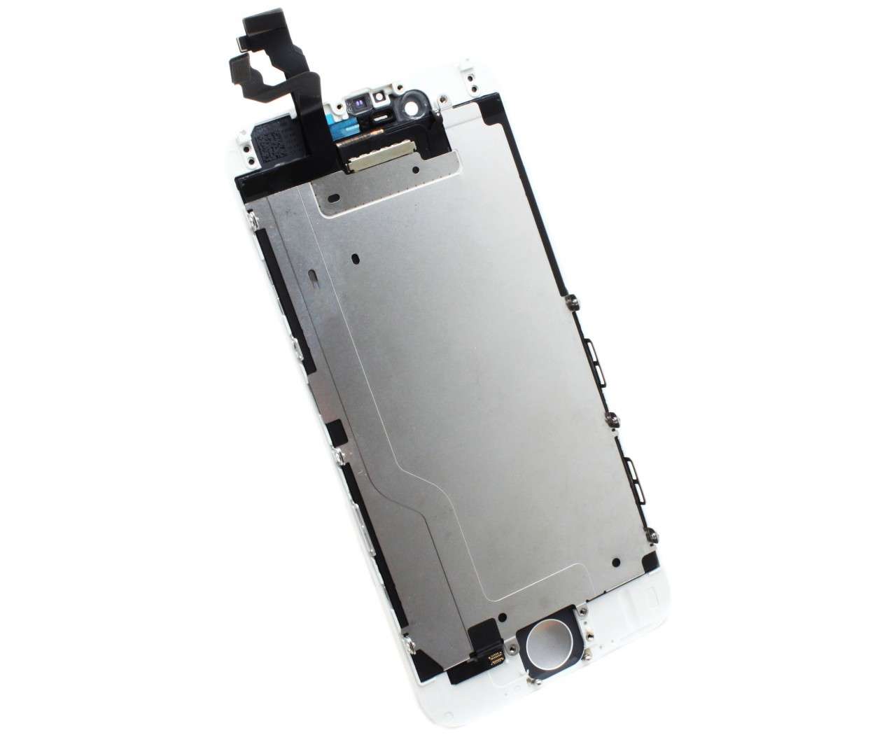Display iPhone 6 LCD Alb Complet Cu Tablita Metalica Si Conector Amprenta (Alb) (Alb)