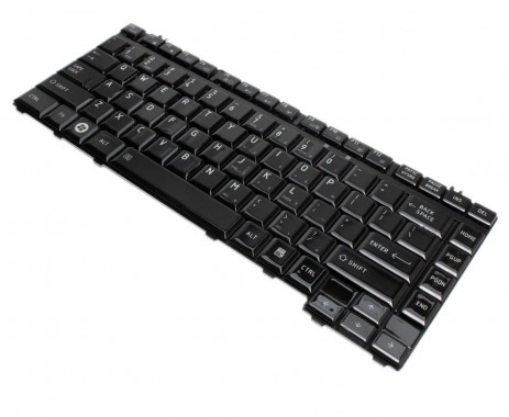 Tastatura Toshiba Qosmio F45 negru lucios. Keyboard Toshiba Qosmio F45 negru lucios. Tastaturi laptop Toshiba Qosmio F45 negru lucios. Tastatura notebook Toshiba Qosmio F45 negru lucios