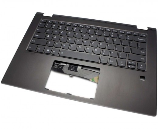 Tastatura Lenovo AP173000900 Neagra cu Palmrest gri inchis iluminata backlit. Keyboard Lenovo AP173000900 Neagra cu Palmrest gri inchis. Tastaturi laptop Lenovo AP173000900 Neagra cu Palmrest gri inchis. Tastatura notebook Lenovo AP173000900 Neagra cu Palmrest gri inchis