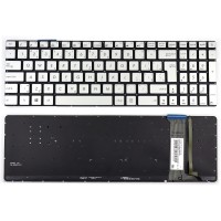 Tastatura Asus N751JK Argintie iluminata. Keyboard Asus N751JK. Tastaturi laptop Asus N751JK. Tastatura notebook Asus N751JK