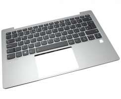 Tastatura Lenovo 5CB0S16086 Gri cu Palmrest Argintiu si Orificiu Amprenta iluminata backlit. Keyboard Lenovo 5CB0S16086 Gri cu Palmrest Argintiu si Orificiu Amprenta. Tastaturi laptop Lenovo 5CB0S16086 Gri cu Palmrest Argintiu si Orificiu Amprenta. Tastatura notebook Lenovo 5CB0S16086 Gri cu Palmrest Argintiu si Orificiu Amprenta