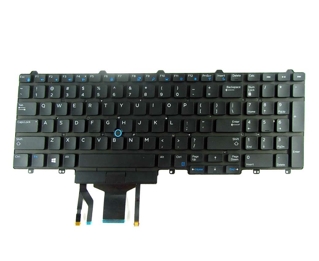 Tastatura Dell Precision 3520 iluminata layout US fara rama enter mic Dell imagine noua 2022