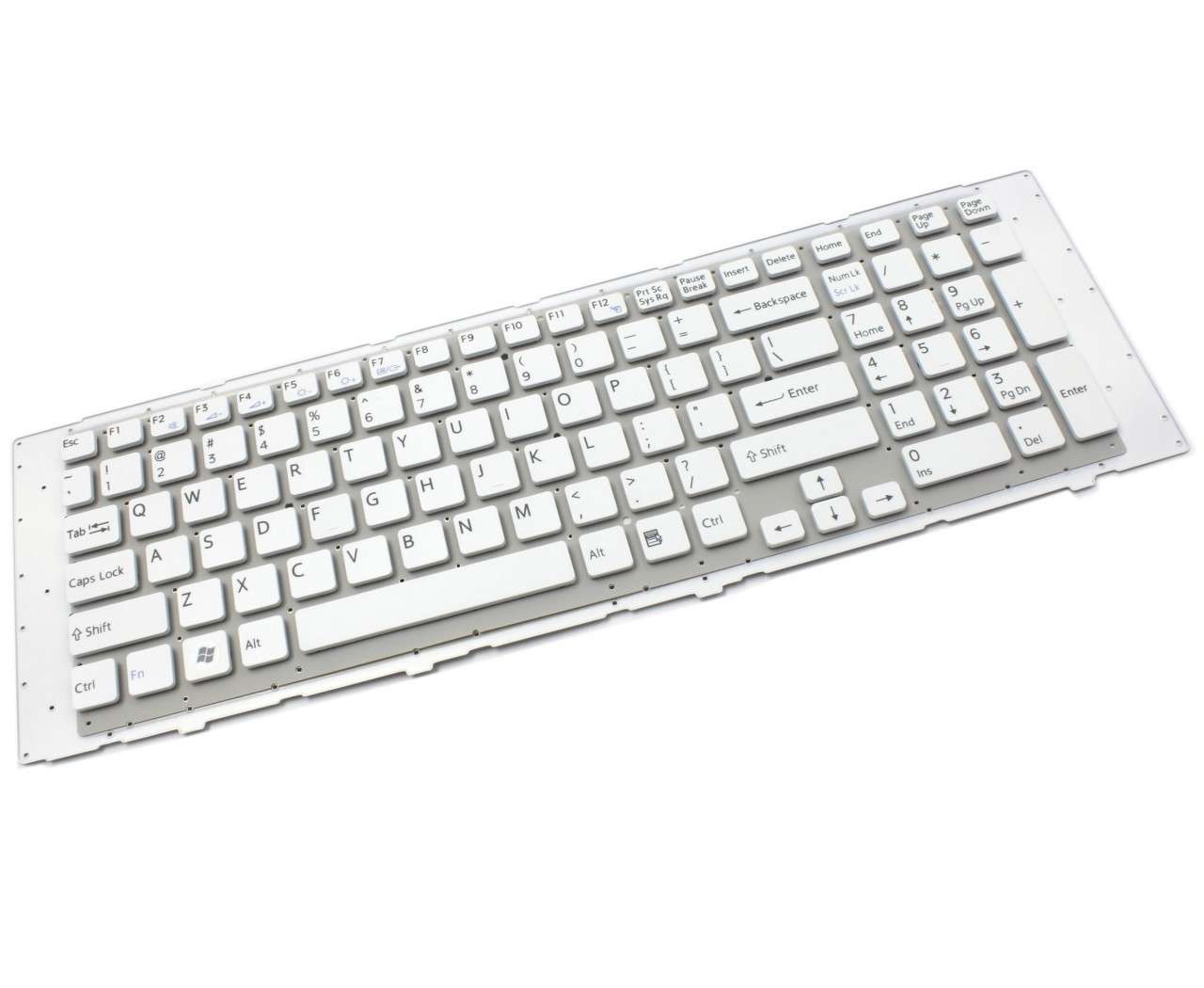 Tastatura alba Sony 14100014 layout US fara rama enter mic 14100014 14100014