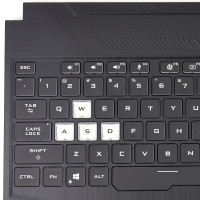 Tastatura Asus 33NJFTAJN20 Neagra cu Palmrest Negru fara TouchPad iluminata rgb backlit