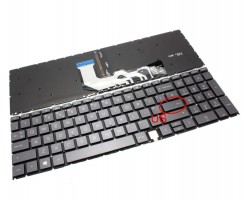 Tastatura HP BJSWCA0M2DMAQR Maro iluminata. Keyboard HP BJSWCA0M2DMAQR. Tastaturi laptop HP BJSWCA0M2DMAQR. Tastatura notebook HP BJSWCA0M2DMAQR