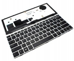 Tastatura HP EliteBook 810 G2 Neagra cu Rama Gri iluminata backlit. Keyboard HP EliteBook 810 G2 Neagra cu Rama Gri. Tastaturi laptop HP EliteBook 810 G2 Neagra cu Rama Gri. Tastatura notebook HP EliteBook 810 G2 Neagra cu Rama Gri
