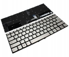 Tastatura Lenovo PK1318S3C03 Argintie iluminata backlit. Keyboard Lenovo PK1318S3C03 Argintie. Tastaturi laptop Lenovo PK1318S3C03 Argintie. Tastatura notebook Lenovo PK1318S3C03 Argintie