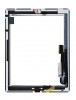 Digitizer Touchscreen Apple iPad 4 A1459 A1458 cu buton home si adeziv Alb. Geam Sticla Tableta Apple iPad 4 A1459 A1458 cu buton home si adeziv Alb