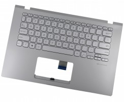 Tastatura Asus VivoBook 14 X409MA Argintie  cu Palmrest Argintiu iluminata backlit. Keyboard Asus VivoBook 14 X409MA Argintie  cu Palmrest Argintiu. Tastaturi laptop Asus VivoBook 14 X409MA Argintie  cu Palmrest Argintiu. Tastatura notebook Asus VivoBook 14 X409MA Argintie  cu Palmrest Argintiu
