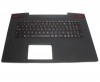 Tastatura Lenovo  5CB0G59795 neagra cu Palmrest negru iluminata backlit. Keyboard Lenovo  5CB0G59795 neagra cu Palmrest negru. Tastaturi laptop Lenovo  5CB0G59795 neagra cu Palmrest negru. Tastatura notebook Lenovo  5CB0G59795 neagra cu Palmrest negru