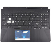 Tastatura Asus TUF Gaming FX506HF Neagra cu Palmrest Negru fara TouchPad iluminata rgb backlit