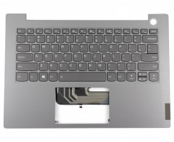 Tastatura Lenovo ThinkBook 14-IIL Gri cu Palmrest Gri iluminata backlit. Keyboard Lenovo ThinkBook 14-IIL Gri cu Palmrest Gri. Tastaturi laptop Lenovo ThinkBook 14-IIL Gri cu Palmrest Gri. Tastatura notebook Lenovo ThinkBook 14-IIL Gri cu Palmrest Gri