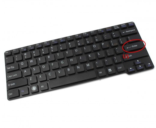 Tastatura Sony 148756111 neagra. Keyboard Sony 148756111. Tastaturi laptop Sony 148756111. Tastatura notebook Sony 148756111