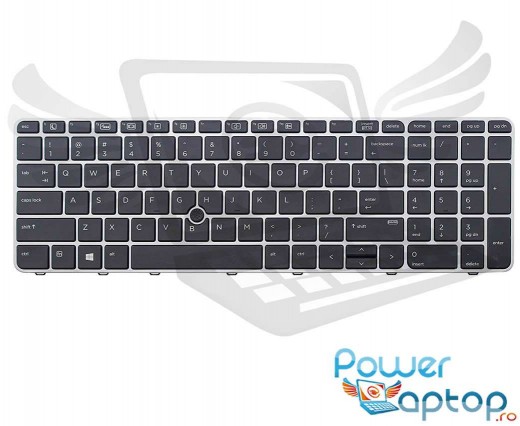 Tastatura HP EliteBook 850 G3 Argintie. Keyboard HP EliteBook 850 G3 Argintie. Tastaturi laptop HP EliteBook 850 G3 Argintie. Tastatura notebook HP EliteBook 850 G3 Argintie
