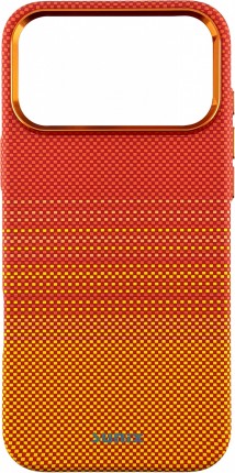 Husa iPhone 17 Pro Max Sunix Neo Lava Orange compatibila MagSafe