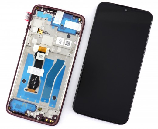 Ansamblu Display LCD + Touchscreen Original Service Pack Dark Red Motorola Moto G8 Plus Display Original Service Pack Dark Red cu Rama  . Ecran + Digitizer Original Service Pack Dark Red Motorola Moto G8 Plus Display Original Service Pack Dark Red cu Rama