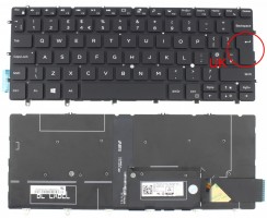 Tastatura Dell XPS 13 9380 iluminata. Keyboard Dell XPS 13 9380. Tastaturi laptop Dell XPS 13 9380. Tastatura notebook Dell XPS 13 9380