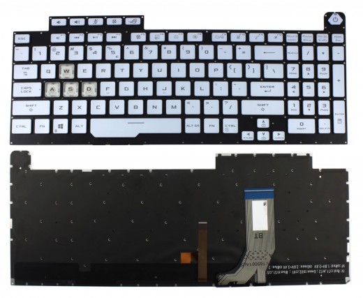 Tastatura Asus ROG STRIX SCAR III G731G Albastra iluminata. Keyboard Asus ROG STRIX SCAR III G731G. Tastaturi laptop Asus ROG STRIX SCAR III G731G. Tastatura notebook Asus ROG STRIX SCAR III G731G