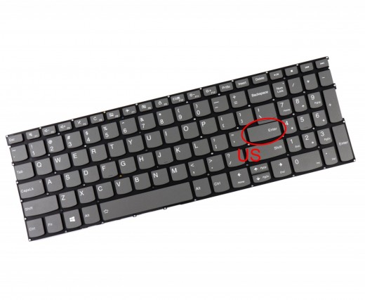 Tastatura Lenovo ThinkBook 15-IIL Gri iluminata. Keyboard Lenovo ThinkBook 15-IIL. Tastaturi laptop Lenovo ThinkBook 15-IIL. Tastatura notebook Lenovo ThinkBook 15-IIL
