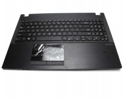 Tastatura Asus PU551J neagra cu Palmrest neagru iluminata backlit. Keyboard Asus PU551J neagra cu Palmrest neagru. Tastaturi laptop Asus PU551J neagra cu Palmrest neagru. Tastatura notebook Asus PU551J neagra cu Palmrest neagru